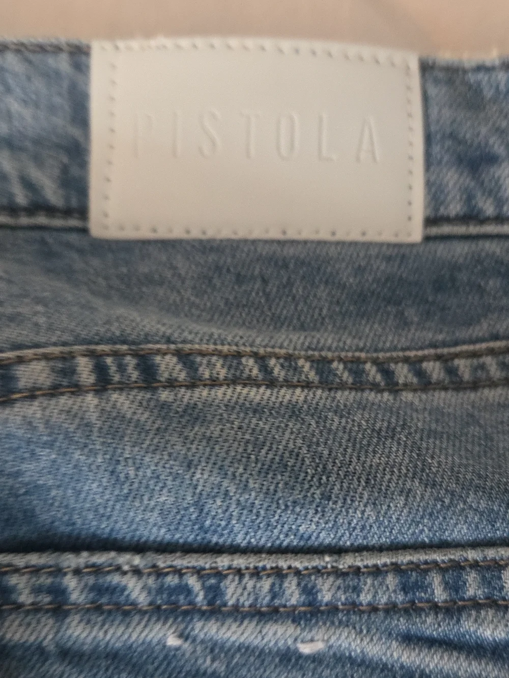 Pistola Women’s Light Blue Distressed Pearl-Embellished Jeans